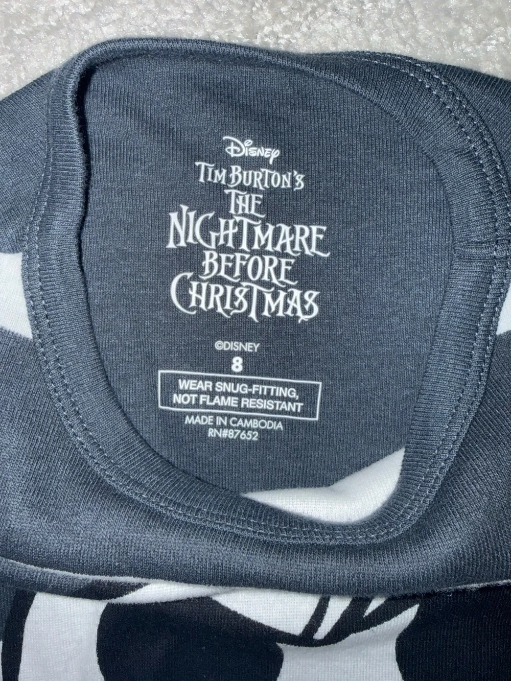 new Jack nightmare before christmas pajamas set
